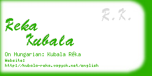 reka kubala business card